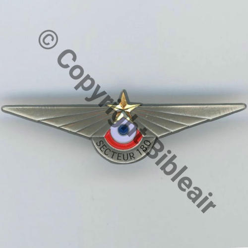 ASSOC  ANORAA Assoc Nation Off Reserv AA SECTEUR 180  DrP Griffes et butees Dos irreg scintillant 55x15mm.... Src.insignes.78 12EurInv 